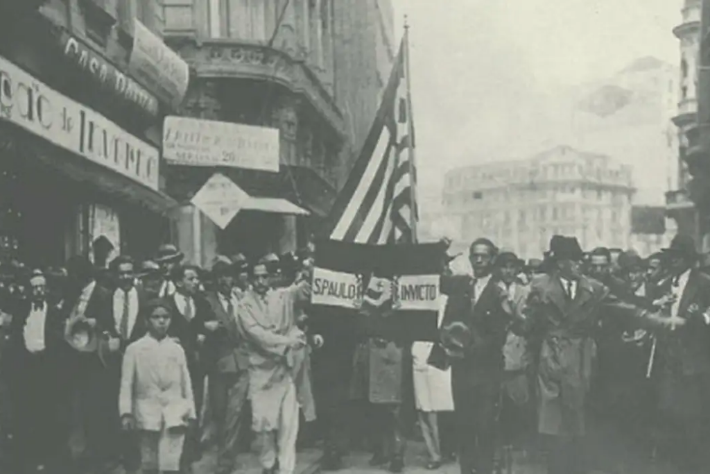 Entenda a história do feriado de 9 de julho, criado em homenagem à Revolução Constitucionalista de 1932, movimento contra Getúlio Vargas.