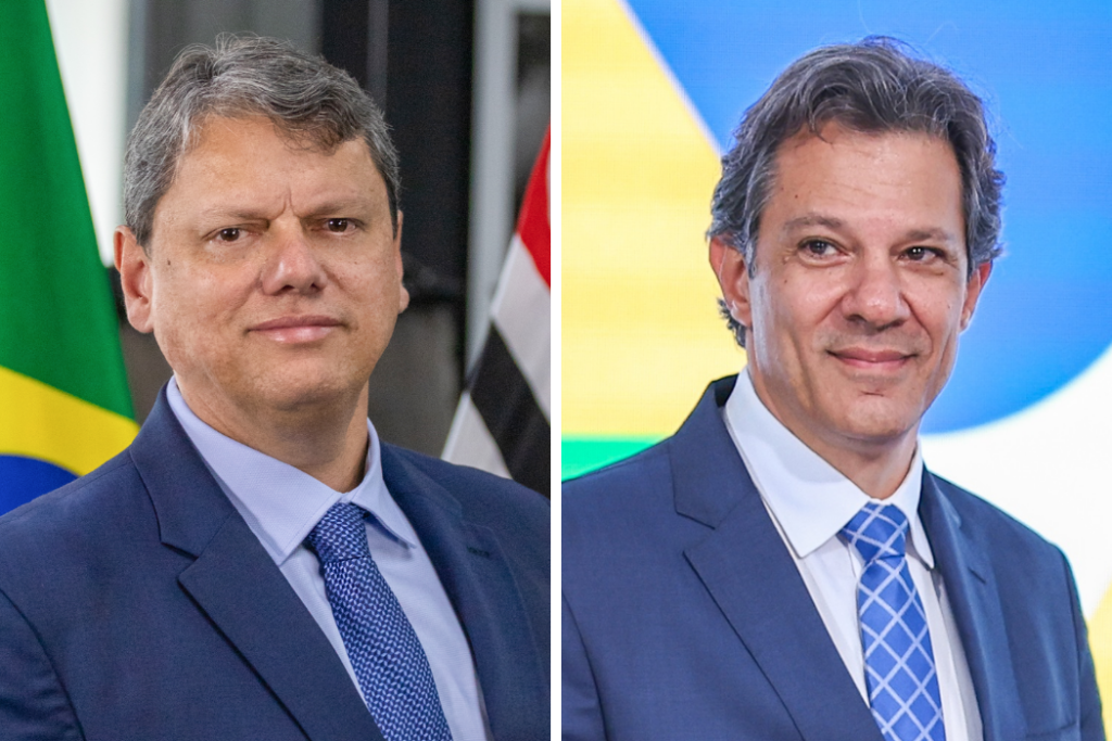 Pesquisa Ideia aponta Tarcísio com 51% contra 34% de Haddad na disputa pelo governo de São Paulo no primeiro turno.