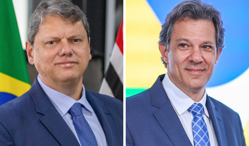 Pesquisa Ideia aponta Tarcísio com 51% contra 34% de Haddad na disputa pelo governo de São Paulo no primeiro turno.