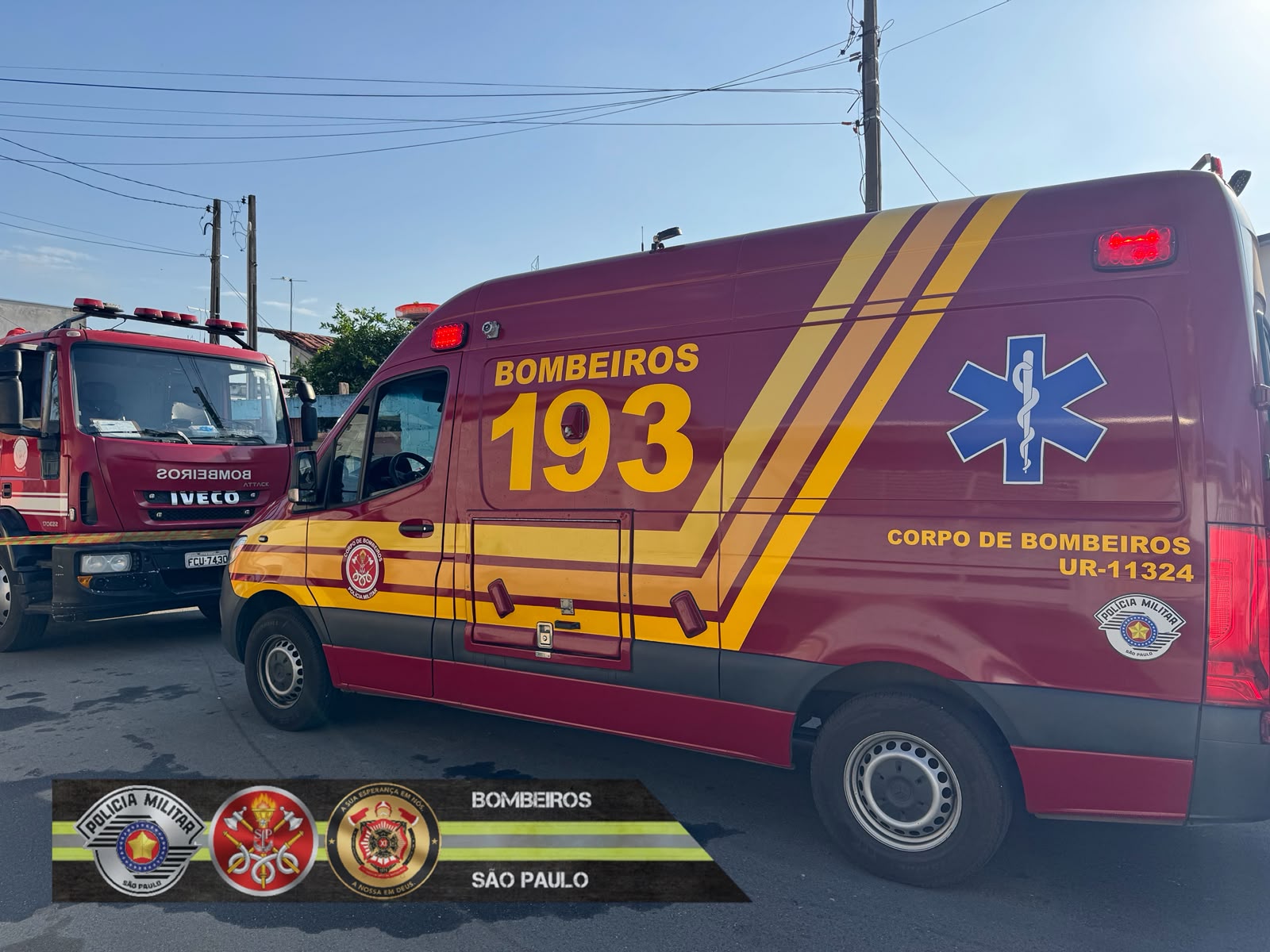 Incêndio atingiu uma residência no bairro Araretama, em Pindamonhangaba