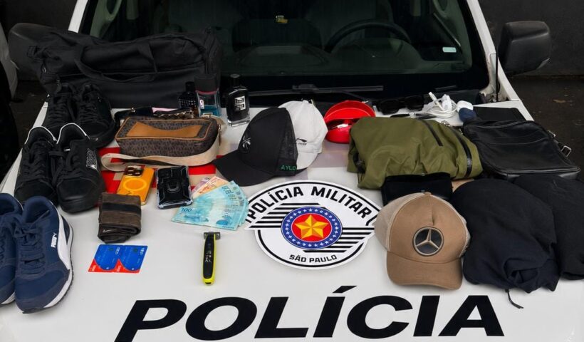 bens furtados apreendidos pela Polícia Militar