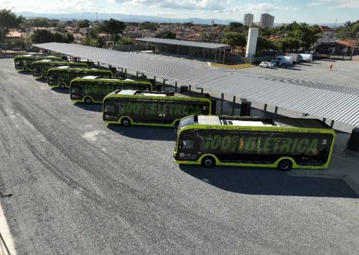 Estação de recarga dos ônibus elétricos de São José dos Campos