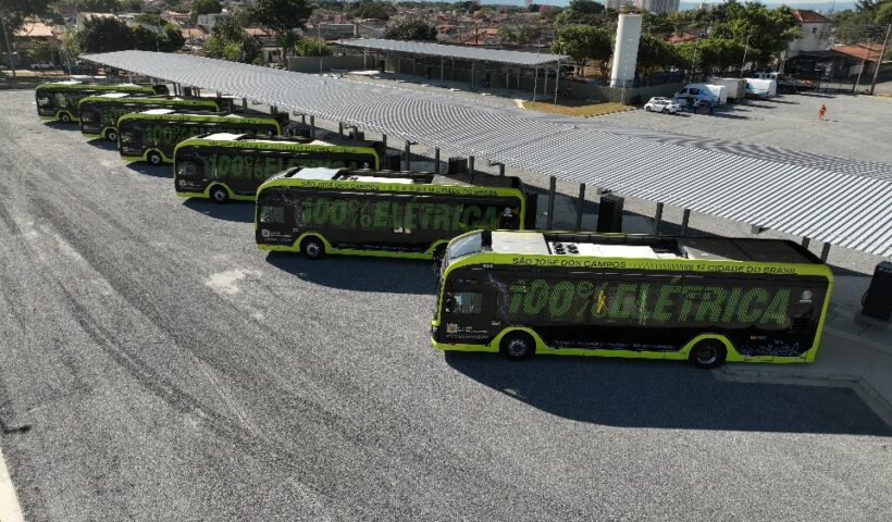 Estação de recarga dos ônibus elétricos de São José dos Campos
