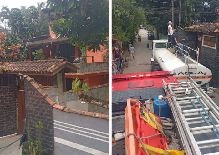 Homem de 46 anos fica em estado grave após incêndio atingir uma residência em São Sebastião. Bombeiros controlaram as chamas