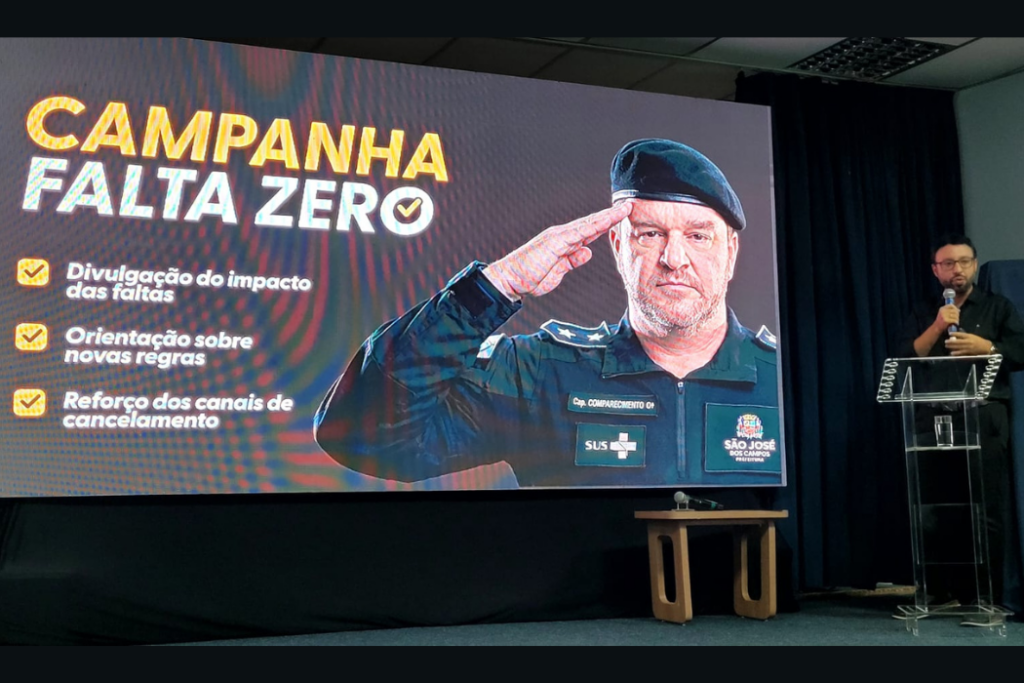 Prefeitura de São José dos Campos lança o Programa Falta Zero para reduzir faltas em consultas, exames e cirurgias e liberar vagas na rede municipal de saúde.