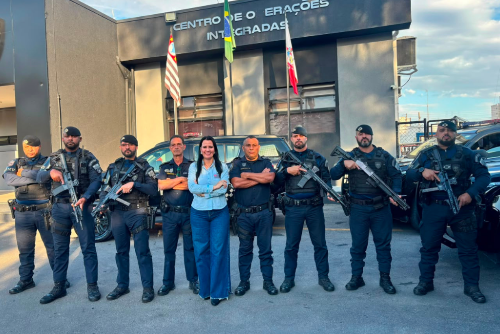 Deputada Leticia Aguiar visita GCM de Jacareí e destaca investimento de R$ 300 mil para compra de uniformes e equipamentos