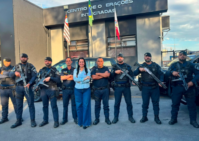 Deputada Leticia Aguiar visita GCM de Jacareí e destaca investimento de R$ 300 mil para compra de uniformes e equipamentos