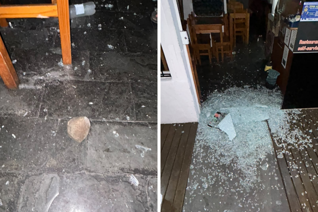 Homem é preso após invadir restaurante e furtar TV, celular e 36 sorvetes durante a madrugada no Centro de Ubatuba.