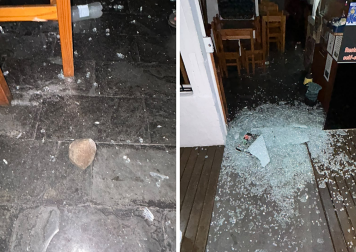 Homem é preso após invadir restaurante e furtar TV, celular e 36 sorvetes durante a madrugada no Centro de Ubatuba.