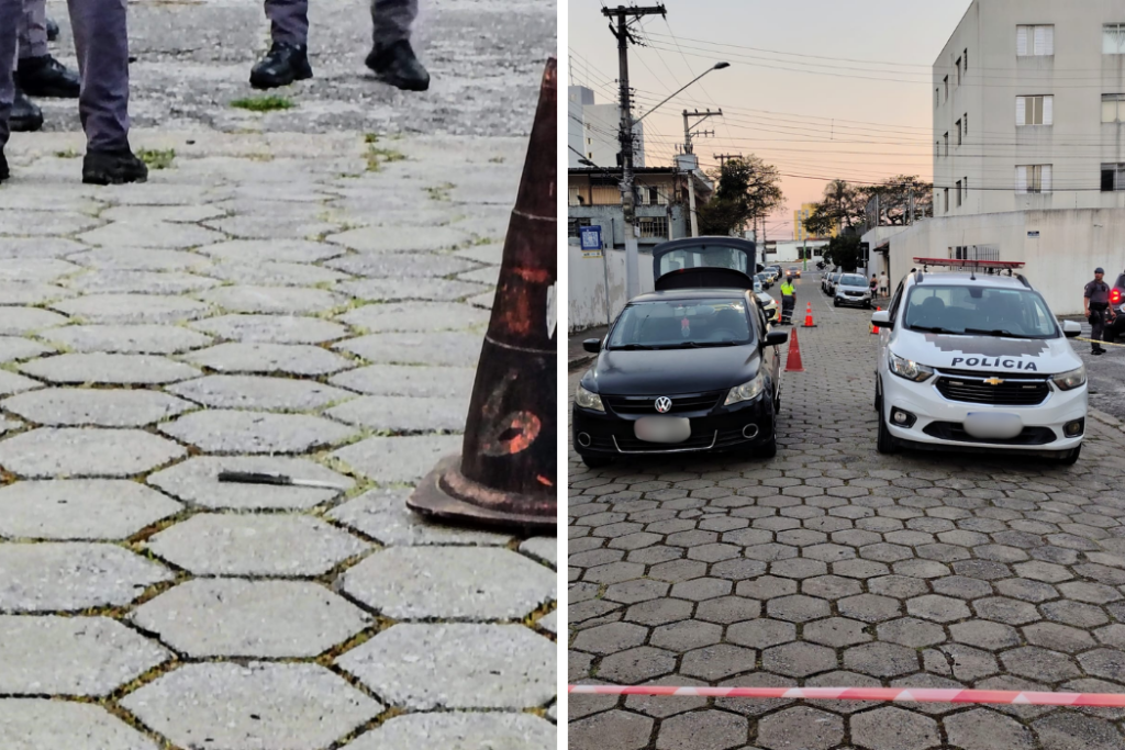 Um homem foi baleado por uma policial militar na região central após tentar atacá-la com uma faca em São José dos Campos.