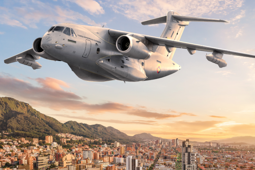 Colômbia compra duas aeronaves KC-390 Millennium da Embraer para ampliar operações militares de transporte, assistência e reabastecimento