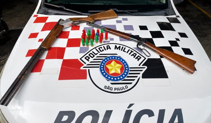 Denúncia de tiros termina com armas apreendidas na Zona Norte de SJC