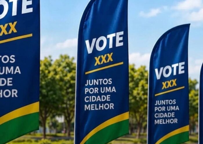 Justiça Eleitoral proíbe windbanners em cidades do Vale do Paraíba