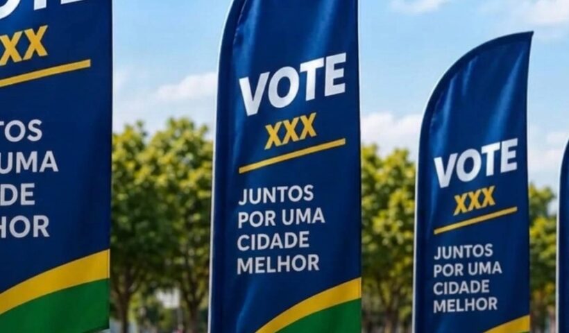 Justiça Eleitoral proíbe windbanners em cidades do Vale do Paraíba