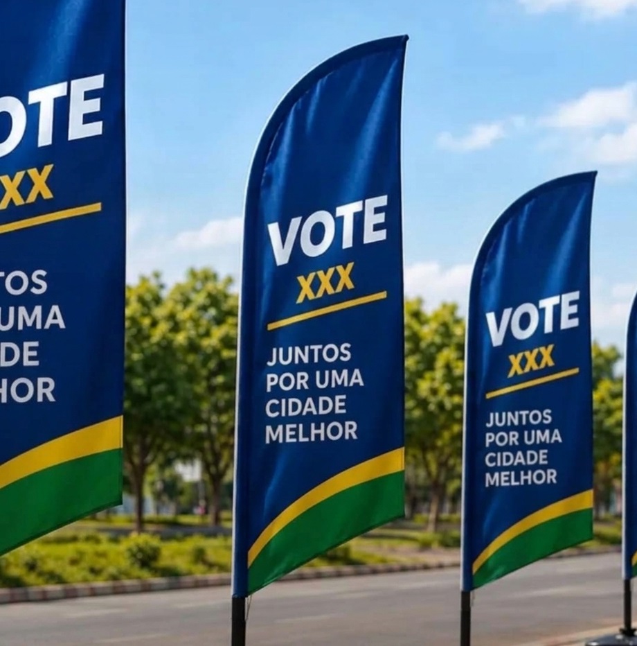 Justiça Eleitoral proíbe windbanners em cidades do Vale do Paraíba