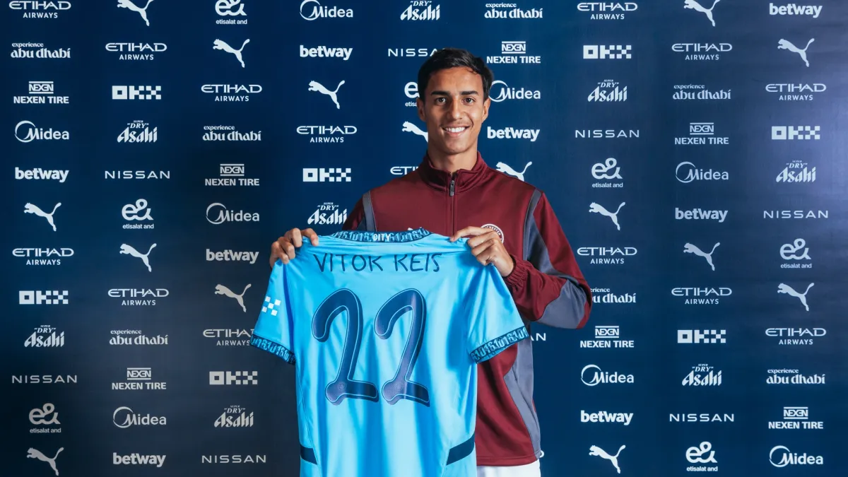 Joseense Vitor Reis atua pelo Manchester City-ING