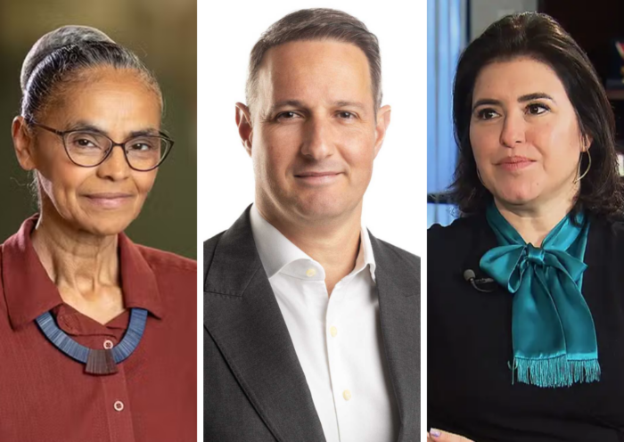 Pesquisa Quaest mostra Marina Silva e Guilherme Derrite com 14% e Simone Tebet com 12% na disputa pelas duas vagas ao Senado por São Paulo.