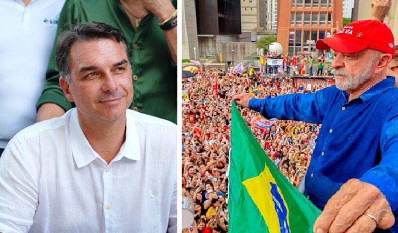 Lula ultrapassa Flávio Bolsonaro e assume liderança por apenas 13,4 mil votos com 47,62% das urnas apuradas