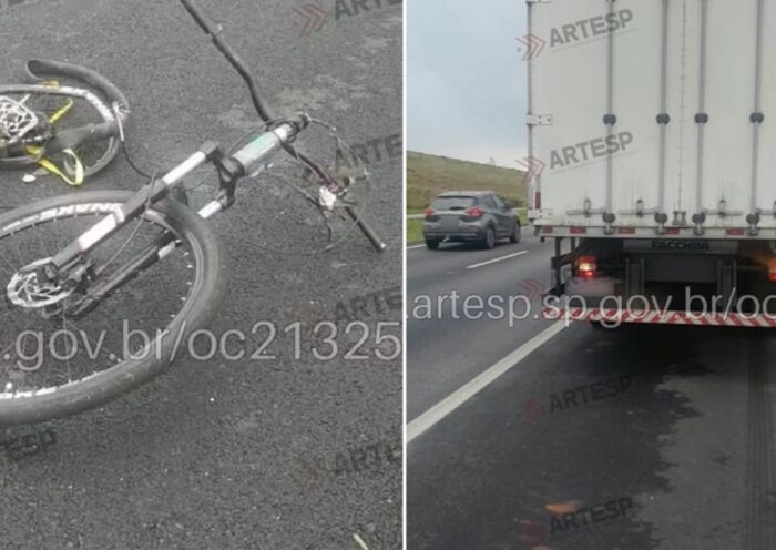 Caminhoneiro é preso após invadir acostamento e matar ciclista em Caçapava