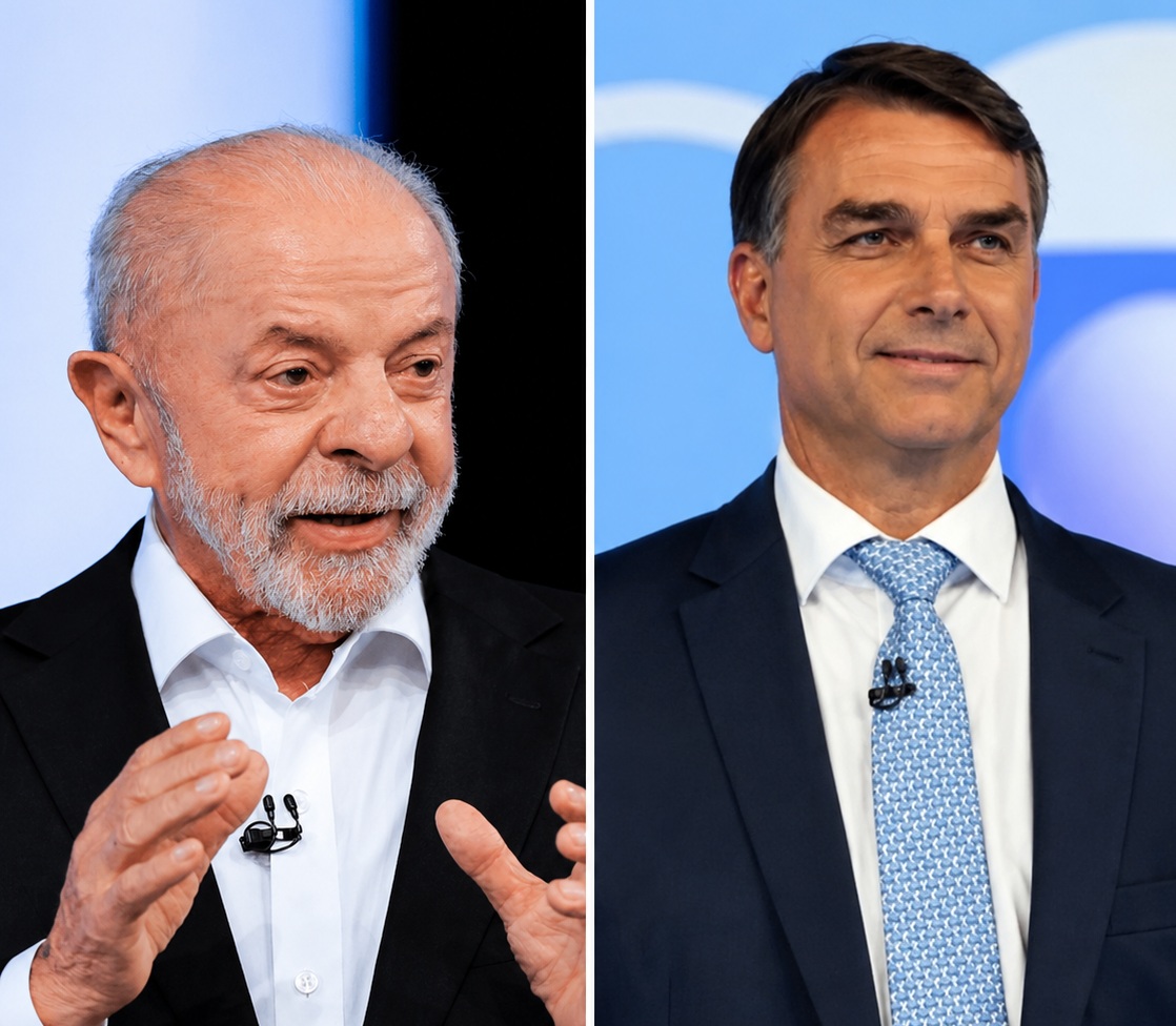 'Nove dedos' e 'miliciano': Lula e Flávio trocam ataques em debate da Globo