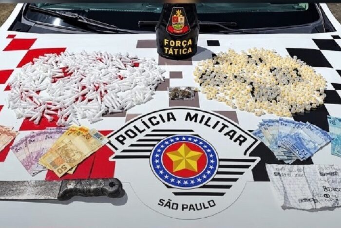Força Tática prende homem por tráfico de drogas em Aparecida