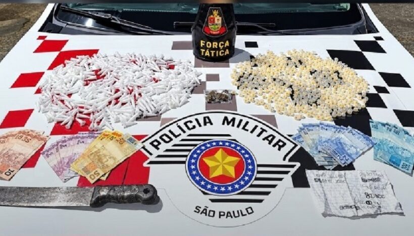 Força Tática prende homem por tráfico de drogas em Aparecida
