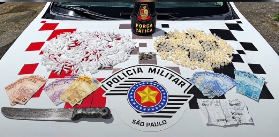 Força Tática prende homem por tráfico de drogas em Aparecida