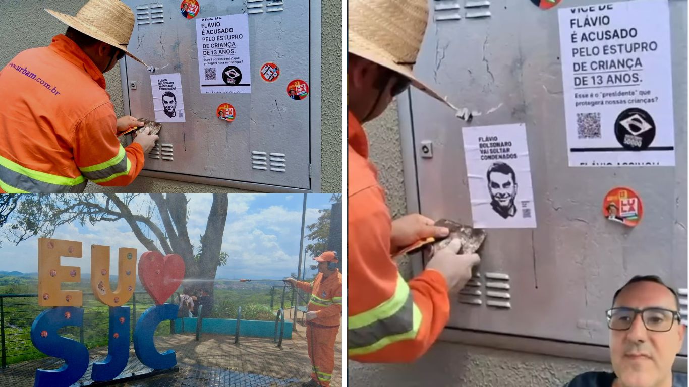Prefeito de São José critica ato pró-Lula e acusa manifestantes de vandalizar espaços públicos