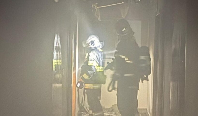 Após fogo em tapete, incêndio destrói apartamento em Pinda