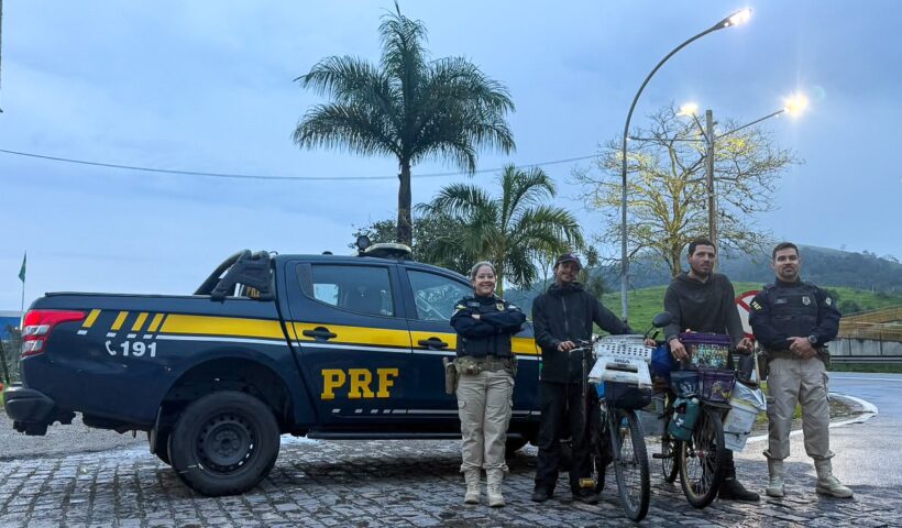 Operação Aparecida 2026 ajuda PRF a localizar ciclista uruguaio desaparecido