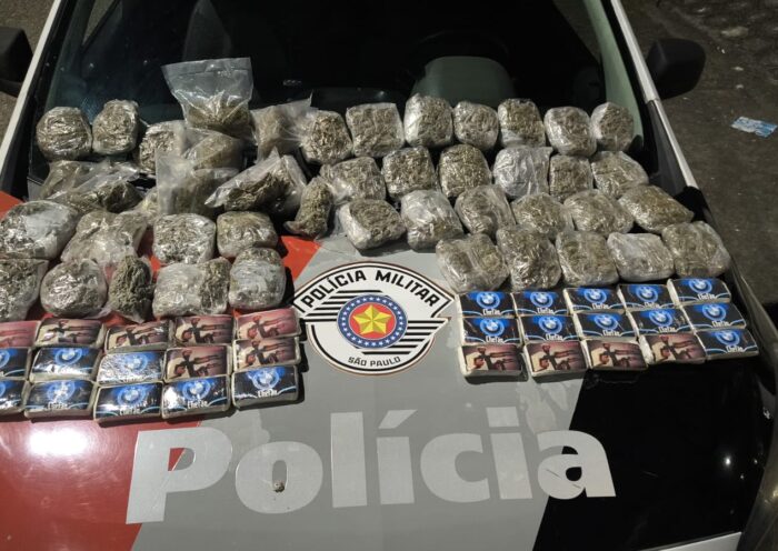 Mulher é presa com quase 8 kg de drogas em ônibus na Rodovia Presidente Dutra, em Aparecida