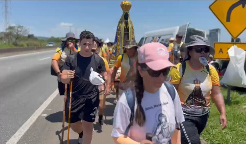 Mais de 12,3 mil romeiros passam pela Via Dutra rumo a Aparecida