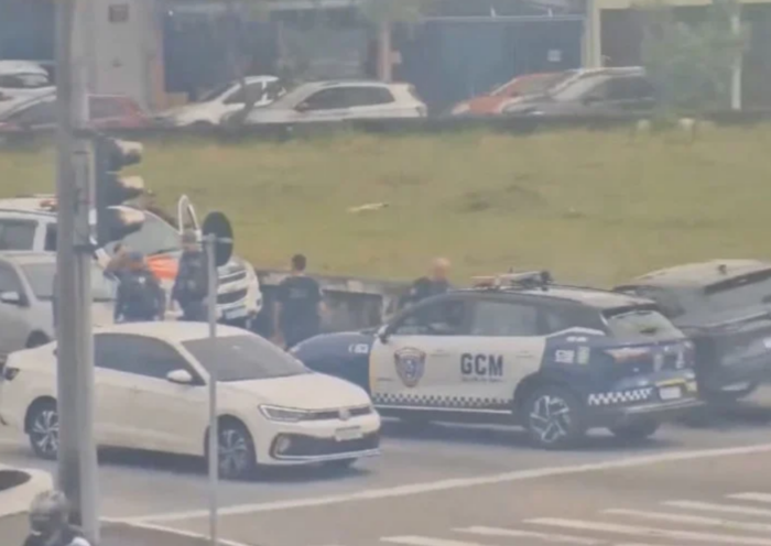 Homem é detido após fugir de veículo furtado e bater em poste em São José dos Campos. CSI monitorou o carro e ajudou a PM na localização