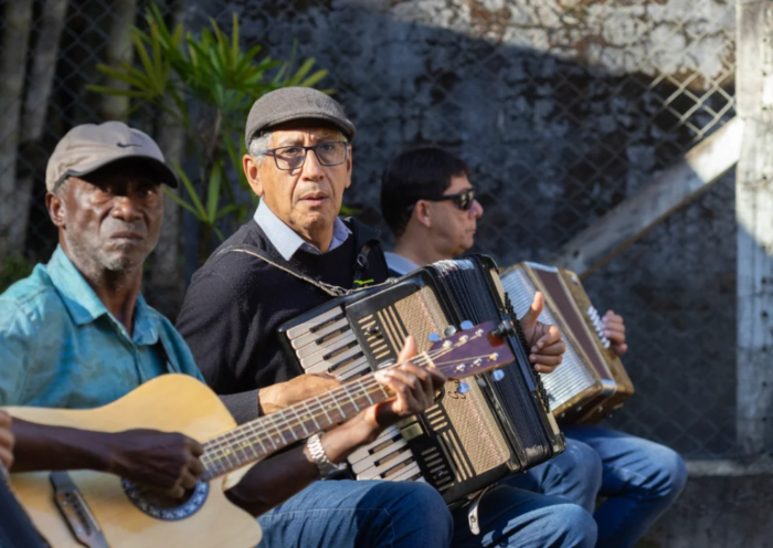 Vivência Sanfonada reúne músicos e público no Centro Cultural Clemente Gomes, em São José dos Campos, nesta terça-feira (27).