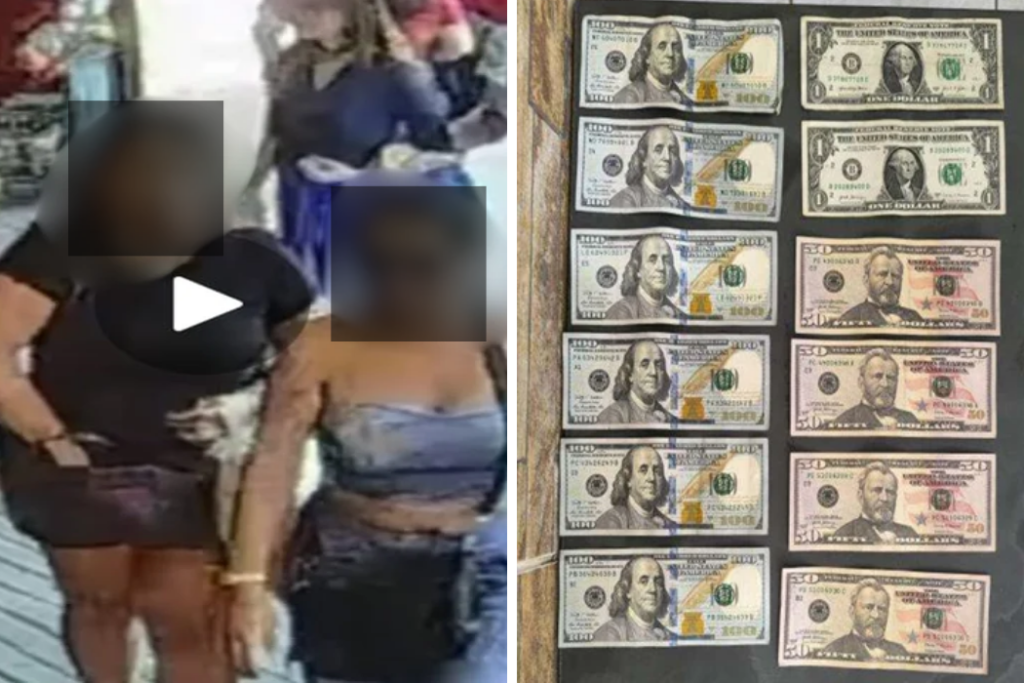 Duas mulheres são investigadas por suspeita de usar dólares falsos em compras em Aparecida. Polícia apreendeu cédulas