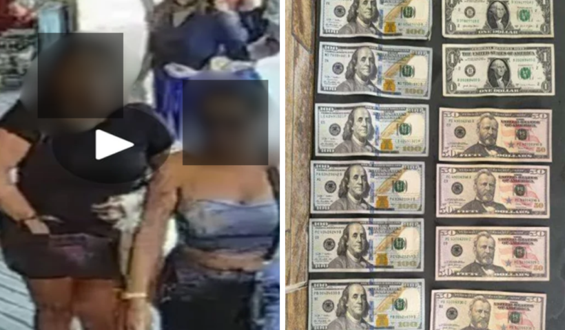 Duas mulheres são investigadas por suspeita de usar dólares falsos em compras em Aparecida. Polícia apreendeu cédulas