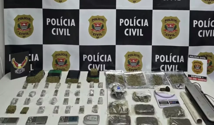 Homem é preso suspeito de vender drogas pelas redes sociais em São José dos Campos. Polícia Civil apreende cerca de 5 quilos de maconha.