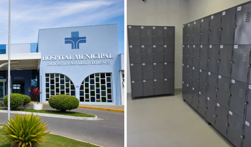 Hospital Municipal de São José dos Campos implanta guarda-volumes para acompanhantes. Serviço funcionará das 7h às 23h.