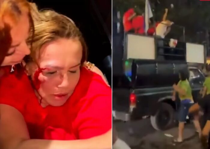 VÍDEO: Vereadora do PT é atacada com garrafas e tijolos durante ato de apoio a Lula em Minas Gerais