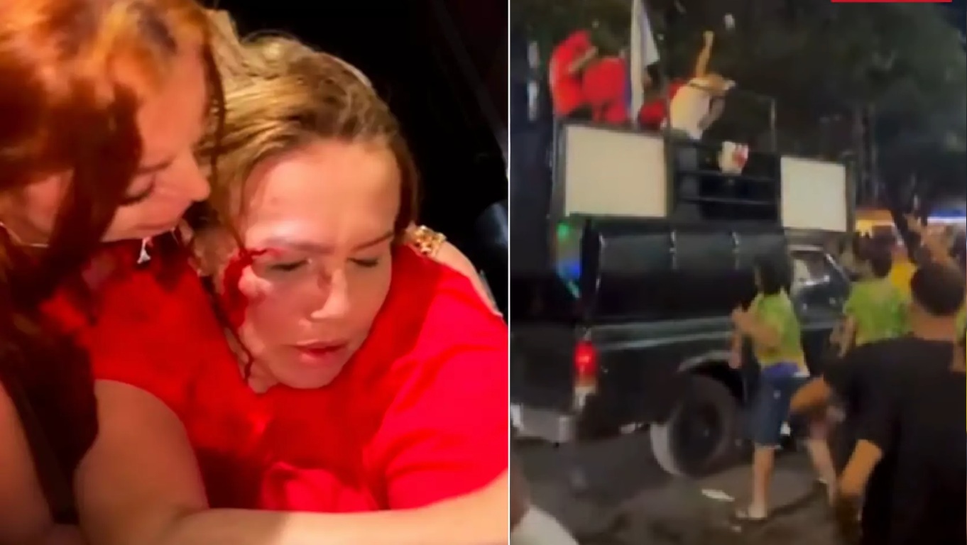 VÍDEO: Vereadora do PT é atacada com garrafas e tijolos durante ato de apoio a Lula em Minas Gerais